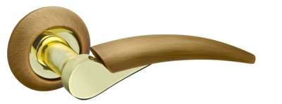Door handles on rose 112 R02 AB/GP-7