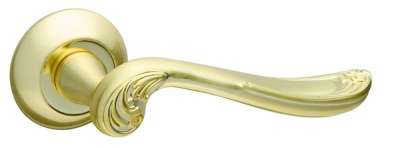 Door handles on rose 113 R02 SG/GP-4